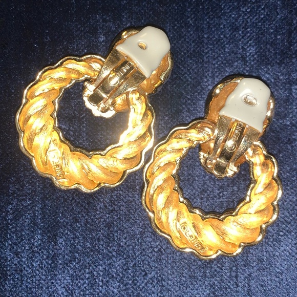 LAST CHANCE ✔️ Wow ✨ Ciner Doorknocker Earrings Vintage Gorgeous - Picture 10 of 10